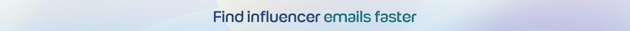 Find influencer emails faster cta