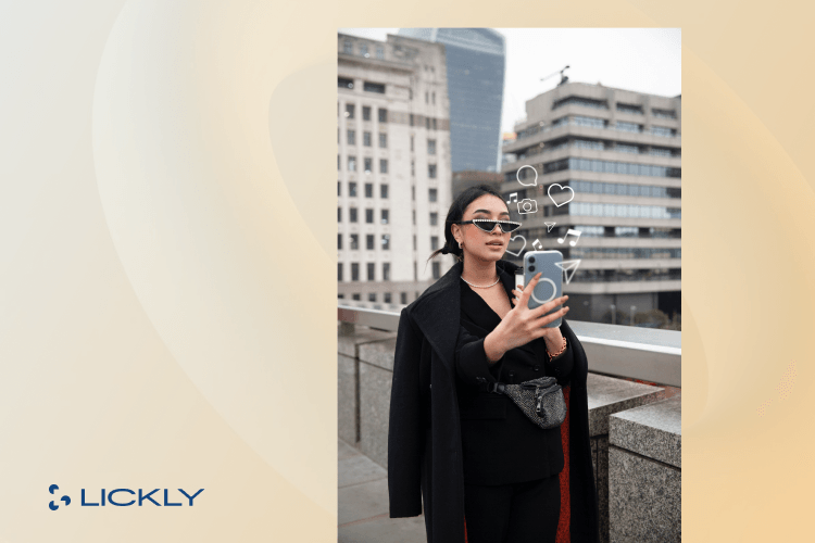Girl taking selfie on top of building