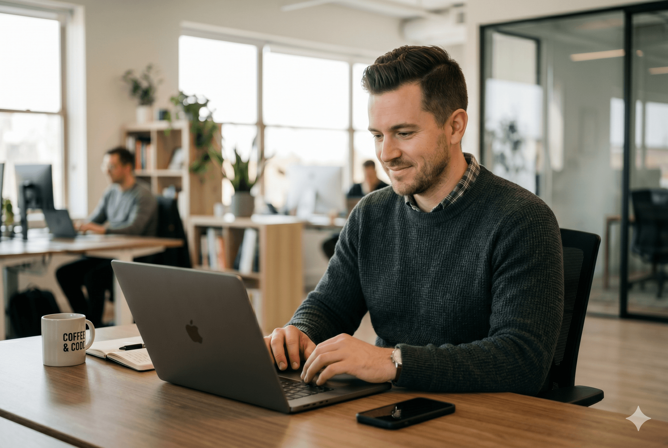 A man using Lickly for his lean marketing team.