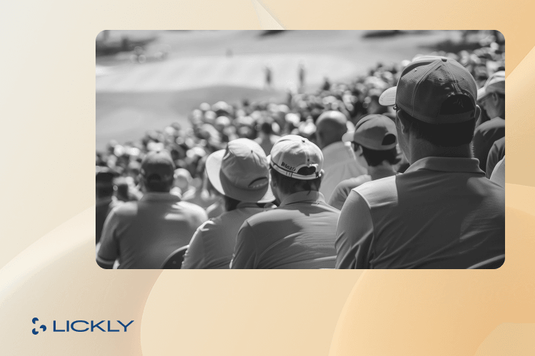 People watching the PGA Championship.